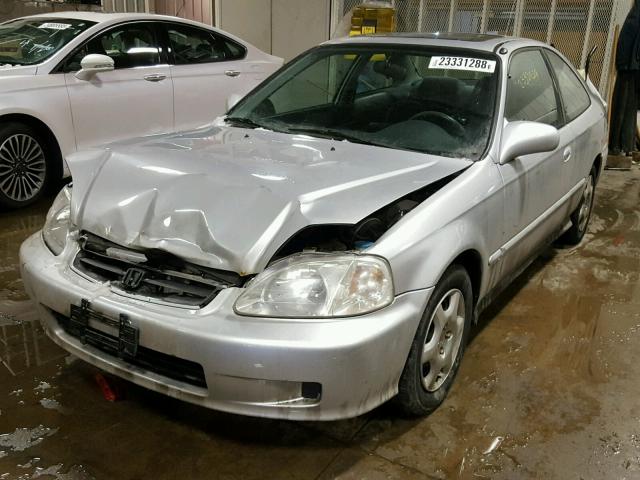 1HGEJ8144XL029398 - 1999 HONDA CIVIC EX 银色 照片 2