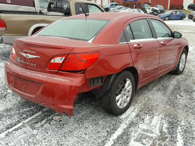 1C3CC4FB5AN117960 - 2010 CHRYSLER SEBRING TO RED photo 4