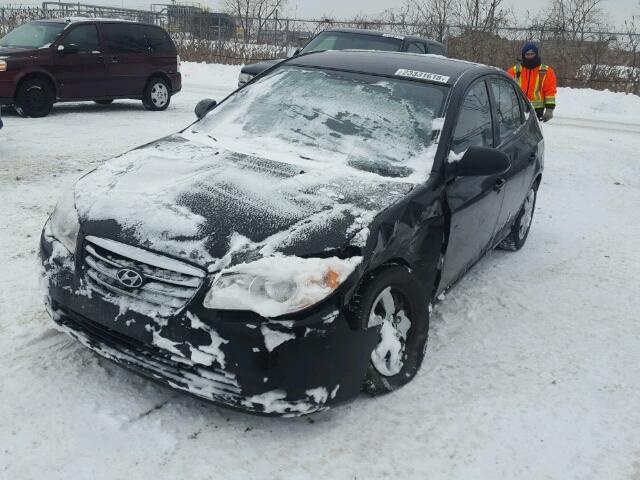 KMHDT4BD3AU982984 - 2010 HYUNDAI ELANTRA GL BLACK photo 2