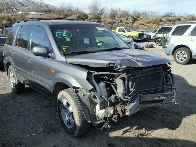 5FNYF28588B004596 - 2008 HONDA PILOT EXL GRAY photo 1