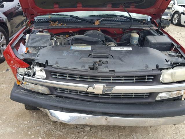 2GCEC19V7Y1173600 - 2000 CHEVROLET SILVERADO RED photo 7