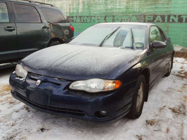 2G1WX12KXY9209346 - 2000 CHEVROLET MONTE CARL BLUE photo 2