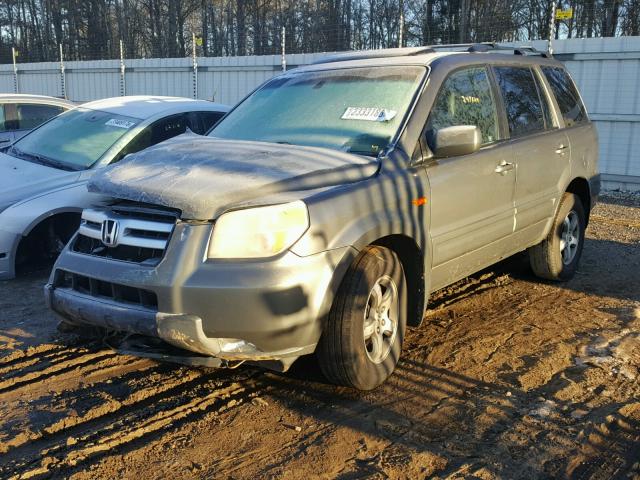 5FNYF28647B027140 - 2007 HONDA PILOT EXL GRAY photo 2