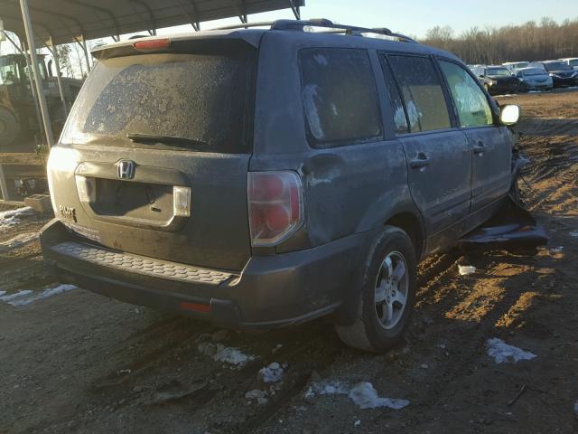 5FNYF28647B027140 - 2007 HONDA PILOT EXL GRAY photo 4