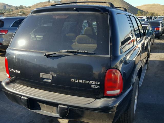 1D4HR48N23F628677 - 2003 DODGE DURANGO SL BLACK photo 4