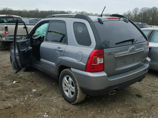 KNDJF723797566356 - 2009 KIA SPORTAGE L SILVER photo 3