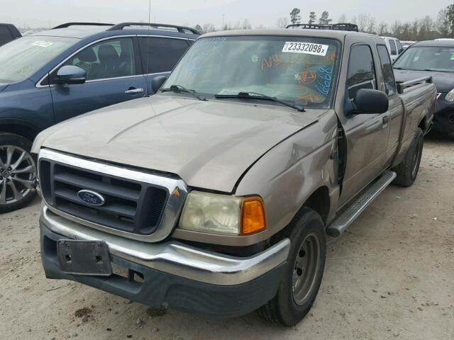 1FTYR14U65PA06668 - 2005 FORD RANGER SUP BROWN photo 2