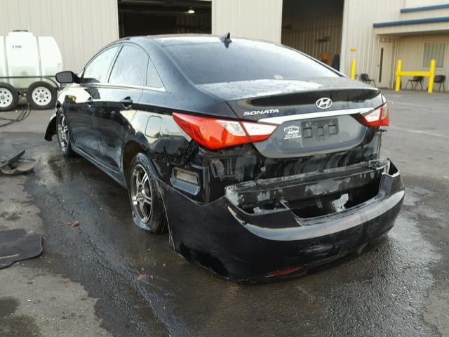 5NPEB4AC9BH079187 - 2011 HYUNDAI SONATA GLS BLACK photo 3