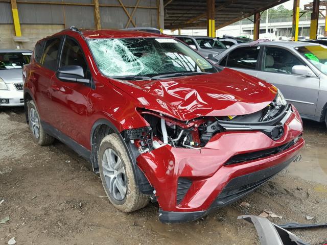 JTMBFREV9JD224345 - 2018 TOYOTA RAV4 LE RED photo 1