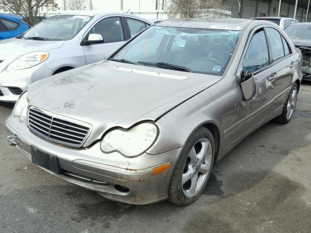 WDBRF40J14F512597 - 2004 MERCEDES-BENZ C 230K SPO TAN photo 2