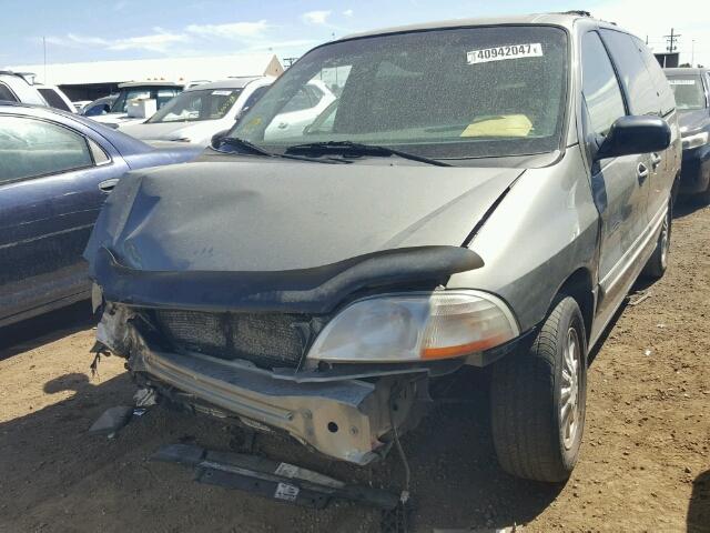 2FMZA5248YBB17641 - 2000 FORD WINDSTAR S GRAY photo 2