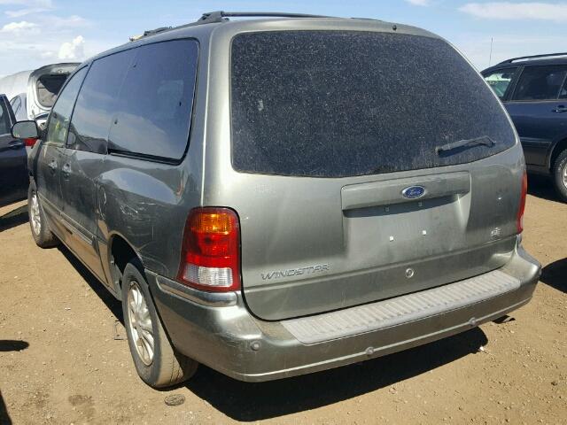 2FMZA5248YBB17641 - 2000 FORD WINDSTAR S GRAY photo 3