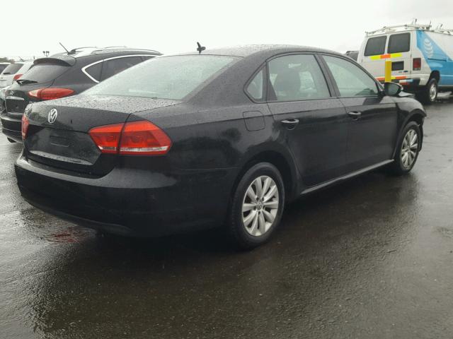 1VWAP7A38CC051103 - 2012 VOLKSWAGEN PASSAT S أسود صورة 4
