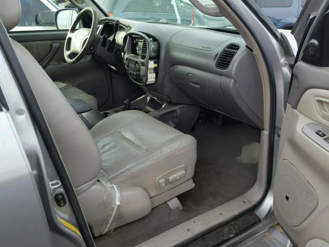 5TDBT48A54S220855 - 2004 TOYOTA SEQUOIA LI SILVER photo 5