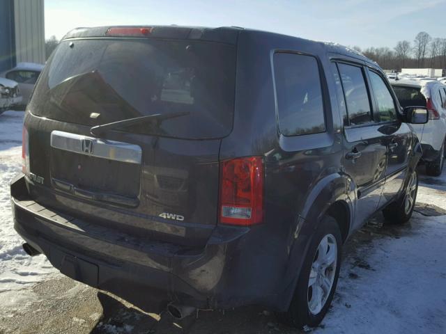 5FNYF4H55DB004626 - 2013 HONDA PILOT EXL BROWN photo 4