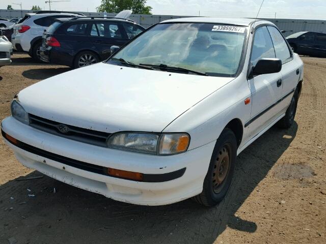 JF1GC224XRG534392 - 1994 SUBARU IMPREZA L WHITE photo 2