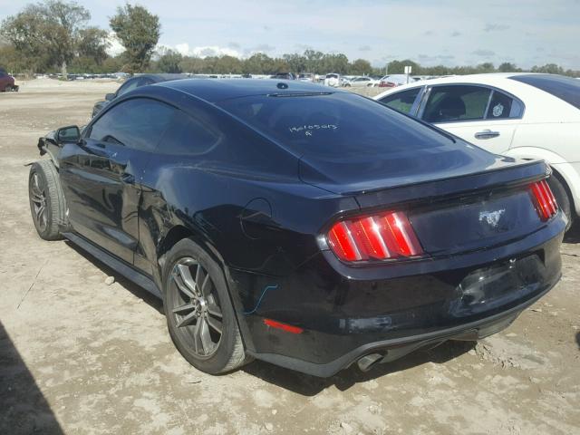 1FA6P8TH7G5217134 - 2016 FORD MUSTANG BLACK photo 3