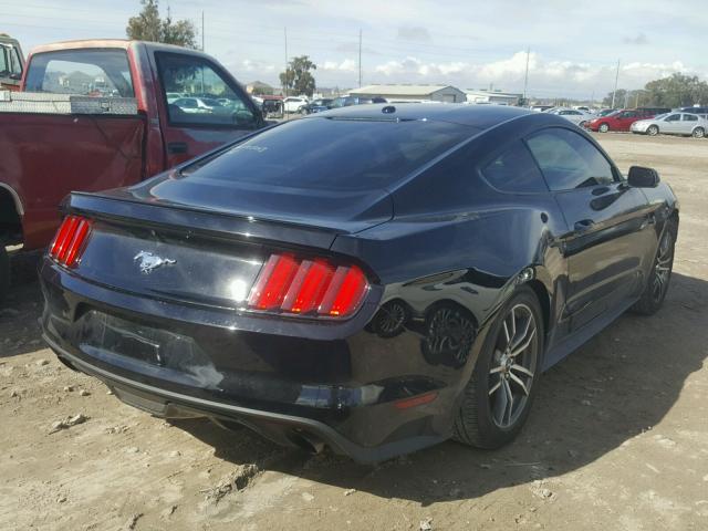 1FA6P8TH7G5217134 - 2016 FORD MUSTANG BLACK photo 4