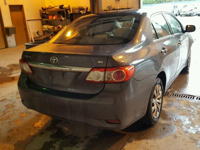 5YFBU4EE7CP047254 - 2012 TOYOTA COROLLA BA GRAY photo 4