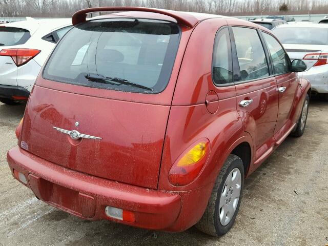 3C4FY48B64T268978 - 2004 CHRYSLER PT CRUISER RED photo 4