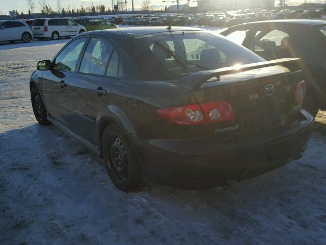 1YVHP85D755M65940 - 2005 MAZDA 6 S BLACK photo 3