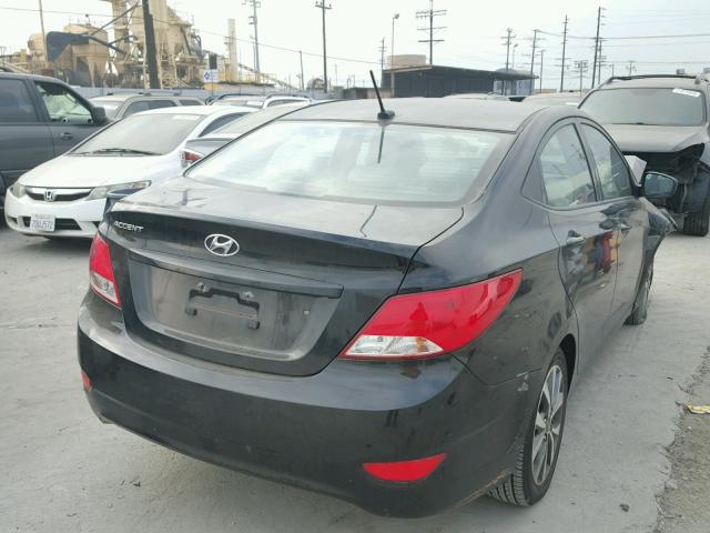 KMHCT4AE0HU250523 - 2017 HYUNDAI ACCENT SE BLACK photo 4