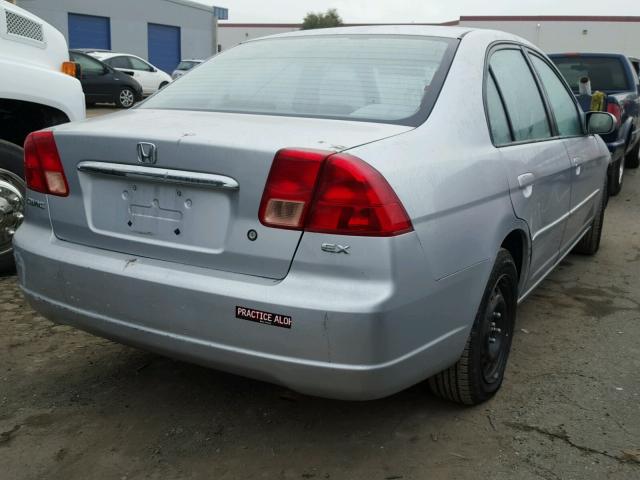 2HGES26731H507165 - 2001 HONDA CIVIC EX ვერცხლისფერი ფოტო 4