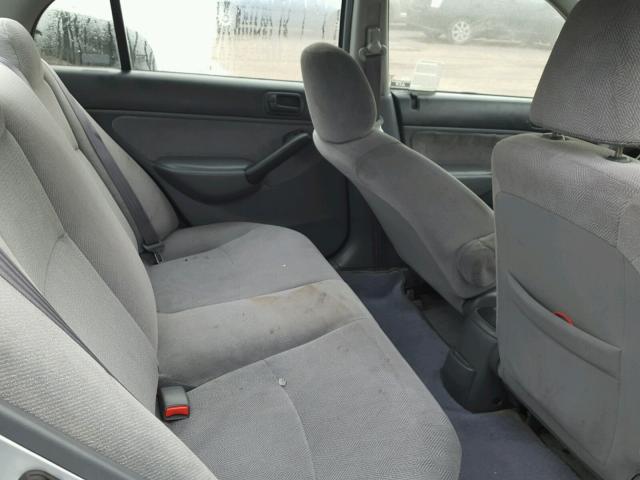 2HGES26731H507165 - 2001 HONDA CIVIC EX ვერცხლისფერი ფოტო 6