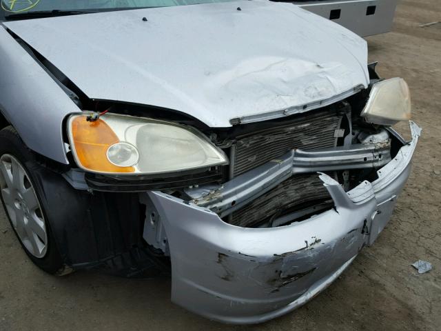 2HGES26731H507165 - 2001 HONDA CIVIC EX ვერცხლისფერი ფოტო 9