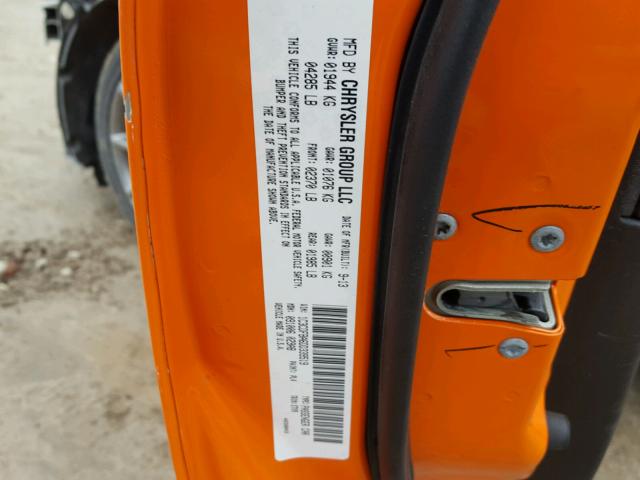 1C3CDFBA6DD339519 - 2013 DODGE DART SXT ORANGE photo 10