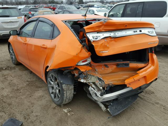 1C3CDFBA6DD339519 - 2013 DODGE DART SXT ORANGE photo 3