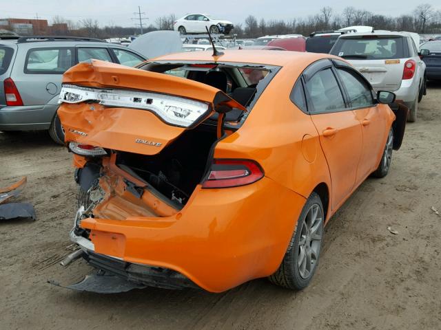 1C3CDFBA6DD339519 - 2013 DODGE DART SXT ORANGE photo 4