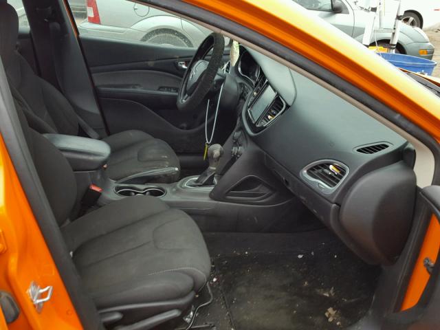 1C3CDFBA6DD339519 - 2013 DODGE DART SXT ORANGE photo 5