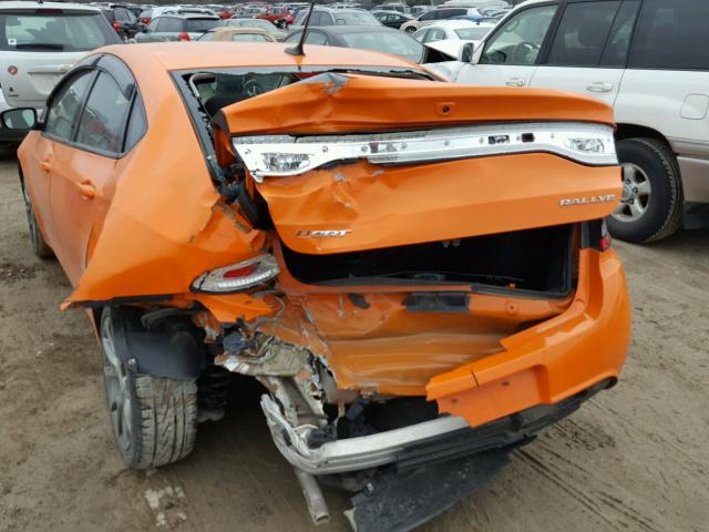 1C3CDFBA6DD339519 - 2013 DODGE DART SXT ORANGE photo 9