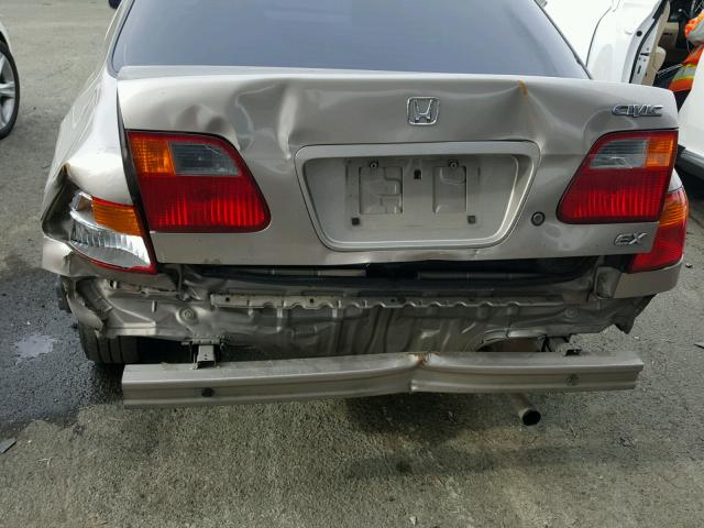 2HGEJ8547YH514918 - 2000 HONDA CIVIC EX ოქროსფერი ფოტო 9