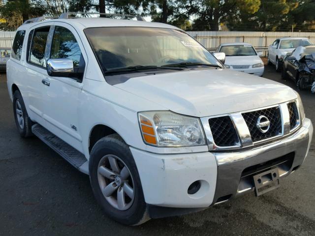 5N1AA08A66N702085 - 2006 NISSAN ARMADA SE WHITE photo 1