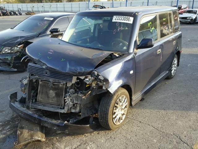 JTLKT324464124151 - 2006 TOYOTA SCION XB BLUE photo 2