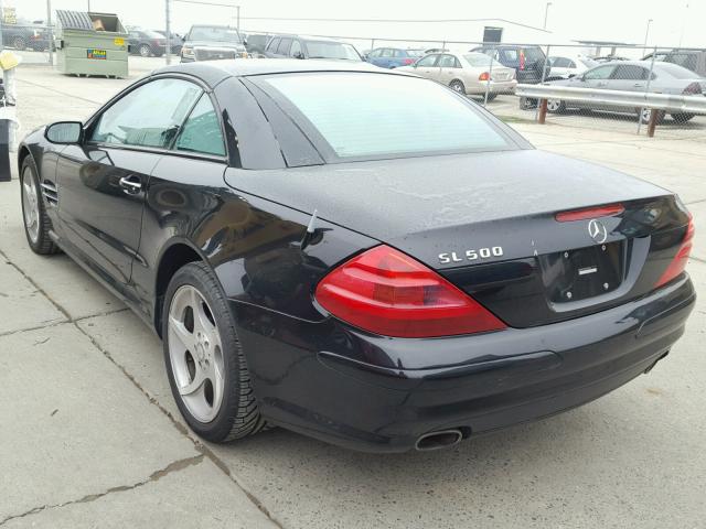 WDBSK75F44F070465 - 2004 MERCEDES-BENZ SL 500 BLACK photo 3