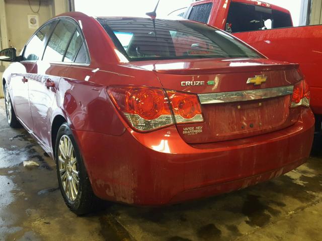 1G1PK5S95B7214485 - 2011 CHEVROLET CRUZE ECO RED photo 3