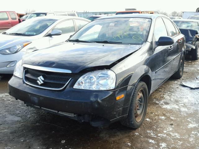 KL5JD56Z38K932257 - 2008 SUZUKI FORENZA BA BLACK photo 2