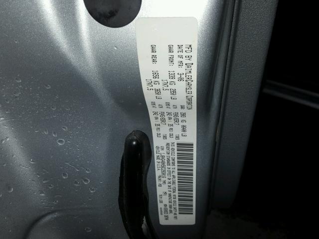 1J8HG48N56C283016 - 2006 JEEP COMMANDER ვერცხლისფერი ფოტო 10