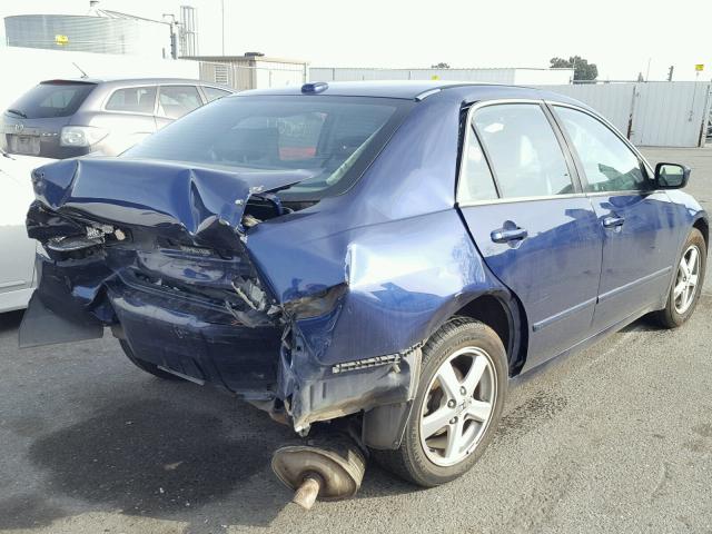 1HGCM56835A066928 - 2005 HONDA ACCORD EX BLUE photo 4