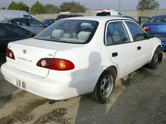 1NXBR12E32Z628672 - 2002 TOYOTA COROLLA CE WHITE photo 4