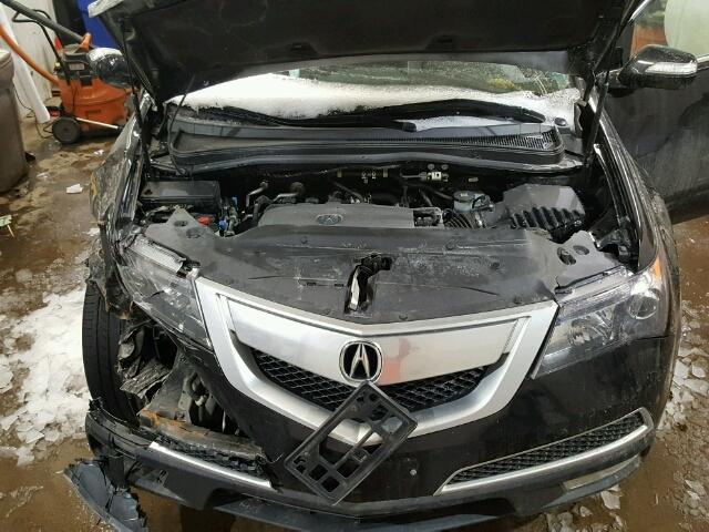 2HNYD2H27AH509762 - 2010 ACURA MDX BLACK photo 7