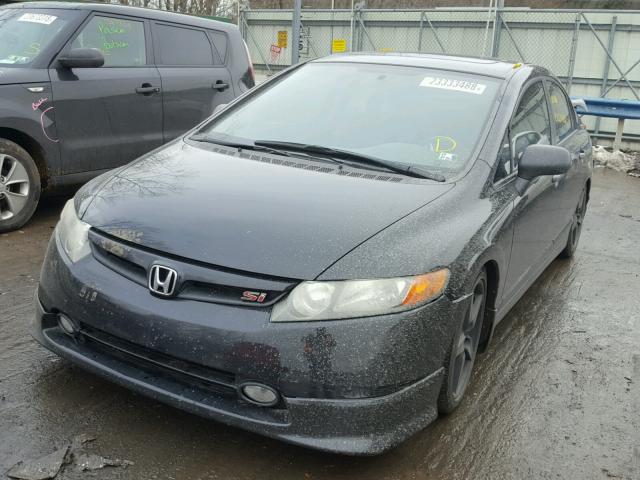 2HGFA55548H711475 - 2008 HONDA CIVIC SI BLACK photo 2