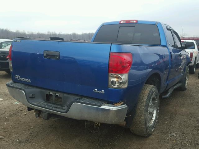 5TFBT541X7X003182 - 2007 TOYOTA TUNDRA DOU BLUE photo 4