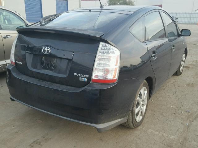 JTDKB20UX77680623 - 2007 TOYOTA PRIUS BLACK photo 4