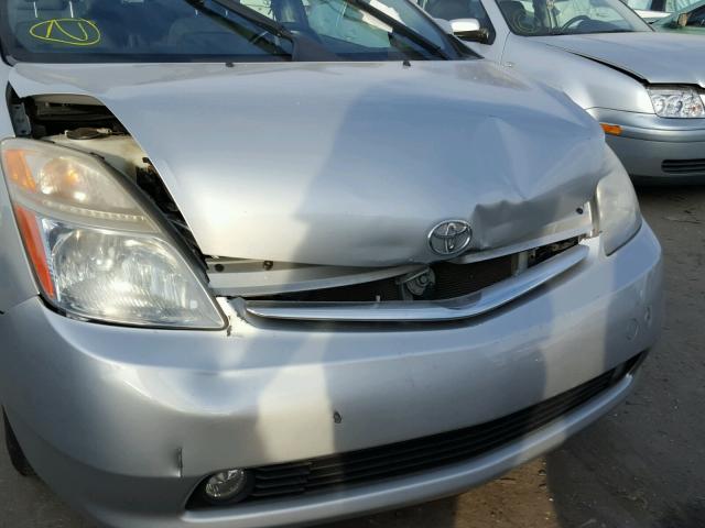 JTDKB20U883304558 - 2008 TOYOTA PRIUS SILVER photo 9