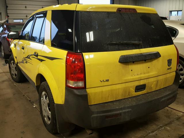 5GZCZ43D13S809622 - 2003 SATURN VUE YELLOW photo 3