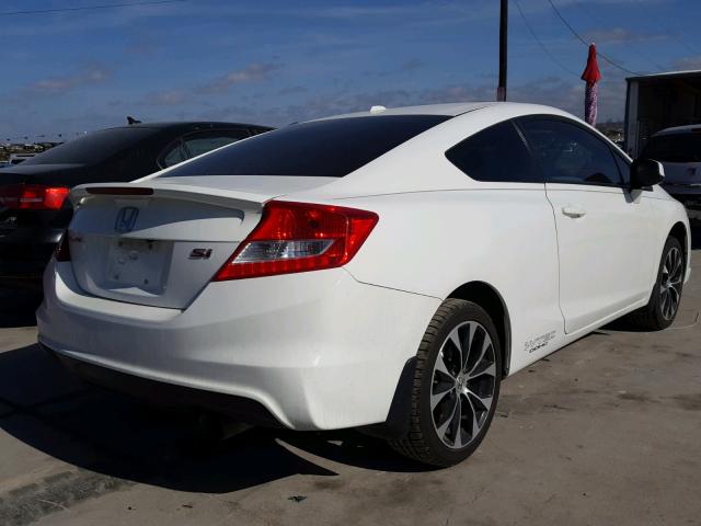 2HGFG4A52DH703335 - 2013 HONDA CIVIC SI WHITE photo 4